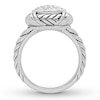 Thumbnail Image 1 of Diamond Ring 1/3 carat tw Round Sterling Silver