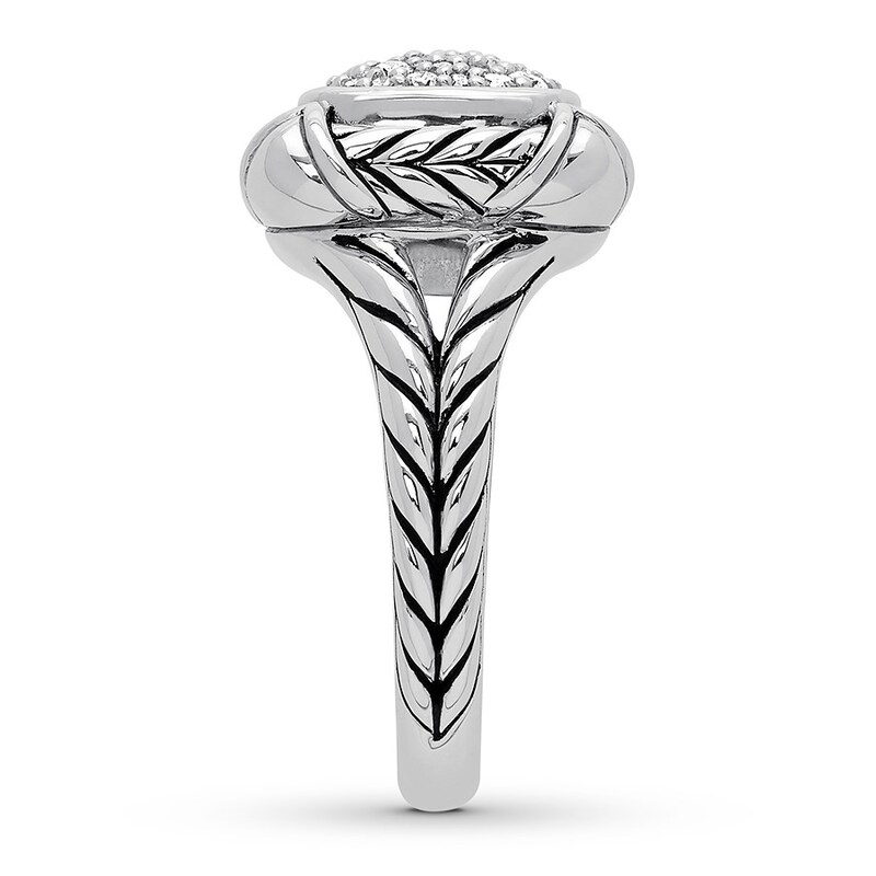 Diamond Ring 1/3 carat tw Round Sterling Silver