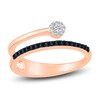 Thumbnail Image 0 of Black & White Diamond Ring 1/6 carat tw 10K Rose Gold