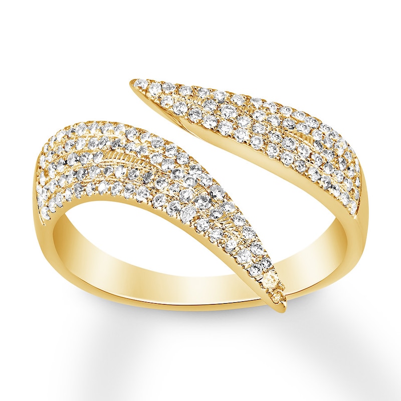 House of Virtruve Diamond Deconstructed Ring 1/2 ct tw 14K Yellow Gold