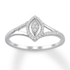 Thumbnail Image 1 of Diamond Promise Ring 1/8 carat tw Round 10K White Gold
