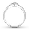 Thumbnail Image 2 of Diamond Promise Ring 1/8 carat tw Round 10K White Gold
