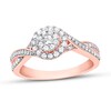 Thumbnail Image 0 of Diamond Promise Ring 3/8 ct tw Round 10K Rose Gold