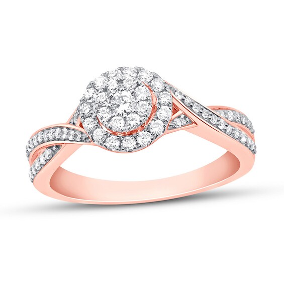 Diamond Crystal Rose Gold Ring – tenthousandthingsnyc