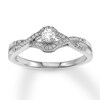 Thumbnail Image 0 of Diamond Promise Ring 1/4 carat tw Round 10K White Gold