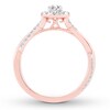Thumbnail Image 2 of Diamond Promise Ring 1/2 carat tw Round 10K Rose Gold