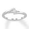 Diamond Promise Ring 1/8 carat tw Round 10K White Gold