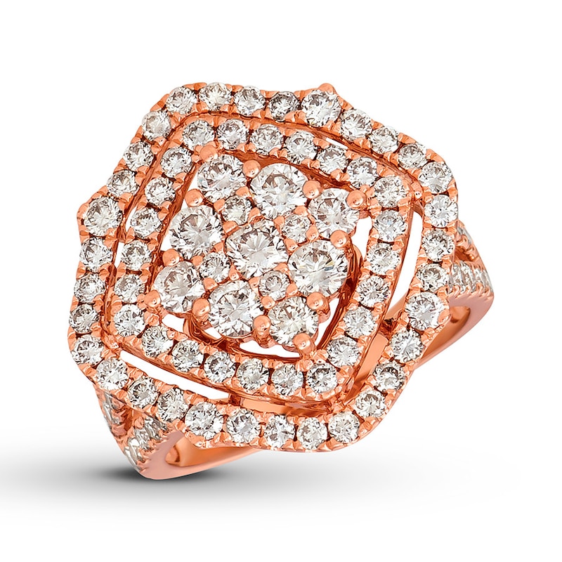Le Vian Diamond Ring 2-1/2 carats tw 14K Strawberry Gold