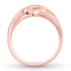 Diamond Floral Ring 1/5 carat tw Round 10K Rose Gold