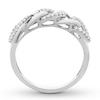 Thumbnail Image 1 of Diamond Link Ring 1/4 carat tw Round 10K White Gold