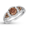 Thumbnail Image 0 of Le Vian Chocolate Diamond Ring 1-7/8 carats tw 14K Vanilla Gold