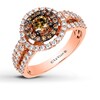Thumbnail Image 1 of Le Vian Chocolate Diamond Ring 1-1/5 ct tw 14K Strawberry Gold