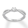 Thumbnail Image 1 of Diamond Promise Ring 1/5 carat tw Round 10K White Gold