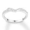 Thumbnail Image 1 of Diamond Contour Ring 1/8 carat tw Round 14K White Gold