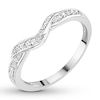 Thumbnail Image 3 of Diamond Contour Ring 1/8 carat tw Round 14K White Gold