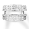 Thumbnail Image 1 of Diamond Enhancer Ring 1-1/3 ct tw Round 14K White Gold