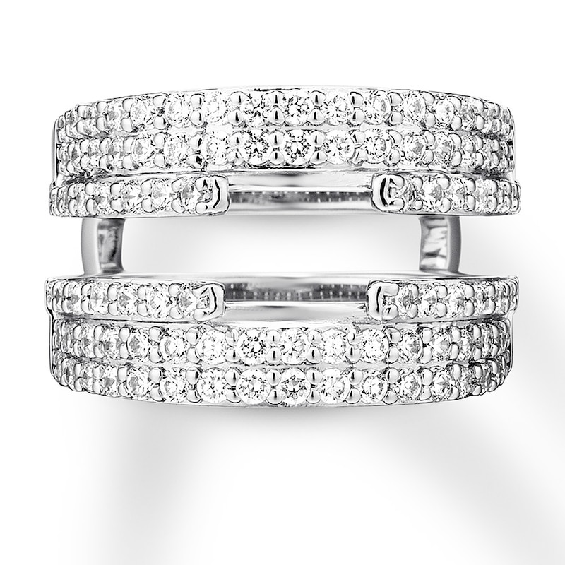 Main Image 1 of Diamond Enhancer Ring 1-1/3 ct tw Round 14K White Gold