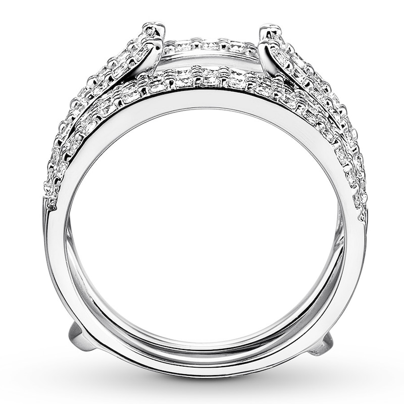 Diamond Enhancer Ring 1-1/3 ct tw Round 14K White Gold