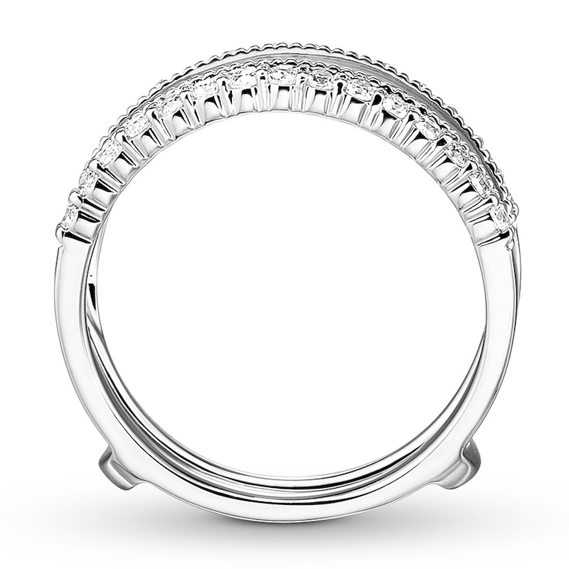 Diamond Enhancer Ring 1/2 carat tw Round 14K White Gold