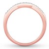 Thumbnail Image 1 of Diamond Contour Ring 1/10 ct tw Round 14K Rose Gold