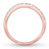 Thumbnail Image 1 of Diamond Contour Ring 1/4 ct tw Round 14K Rose Gold