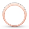 Thumbnail Image 2 of Diamond Contour Ring 1/2 ct tw Round-cut 14K Rose Gold