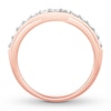 Thumbnail Image 1 of Diamond Contour Ring 1/2 ct tw Round-cut 14K Rose Gold