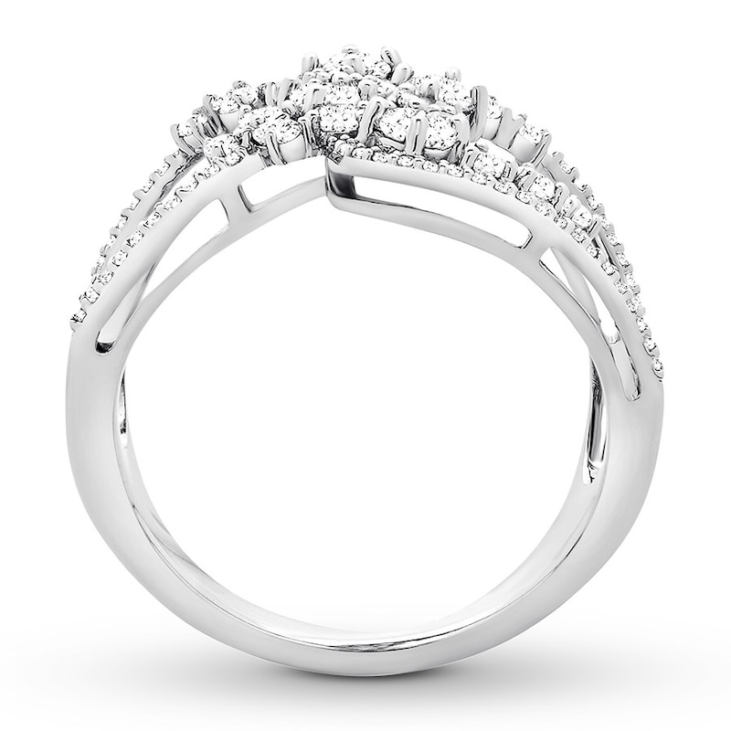 Diamond Ring 1 carat tw Round 10K White Gold