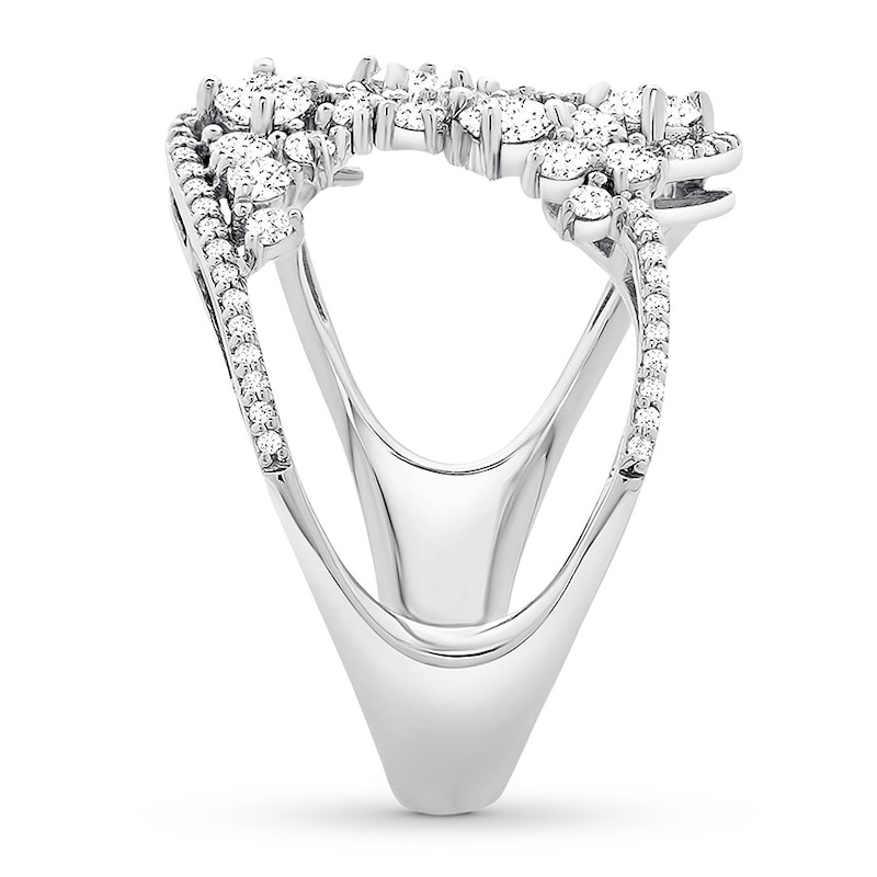 Diamond Ring 1 carat tw Round 10K White Gold