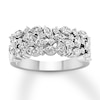 Thumbnail Image 1 of Diamond Anniversary Ring 1-1/5 ct tw Marquise/Round 14K Gold