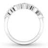 Thumbnail Image 2 of Diamond Anniversary Ring 1-1/5 ct tw Marquise/Round 14K Gold