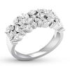 Thumbnail Image 3 of Diamond Anniversary Ring 1-1/5 ct tw Marquise/Round 14K Gold