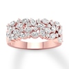 Thumbnail Image 0 of Diamond Anniversary Ring 1-1/5 ct tw Marquise/Round 14K Gold