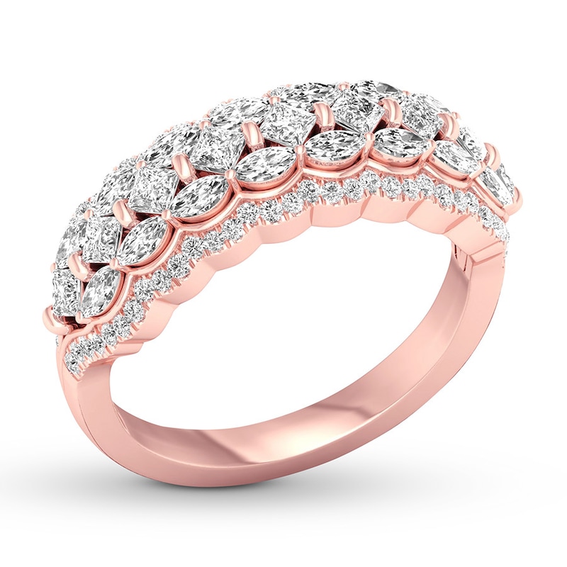 Main Image 4 of Diamond Anniversary Band 1-1/4 carats tw 14K Rose Gold