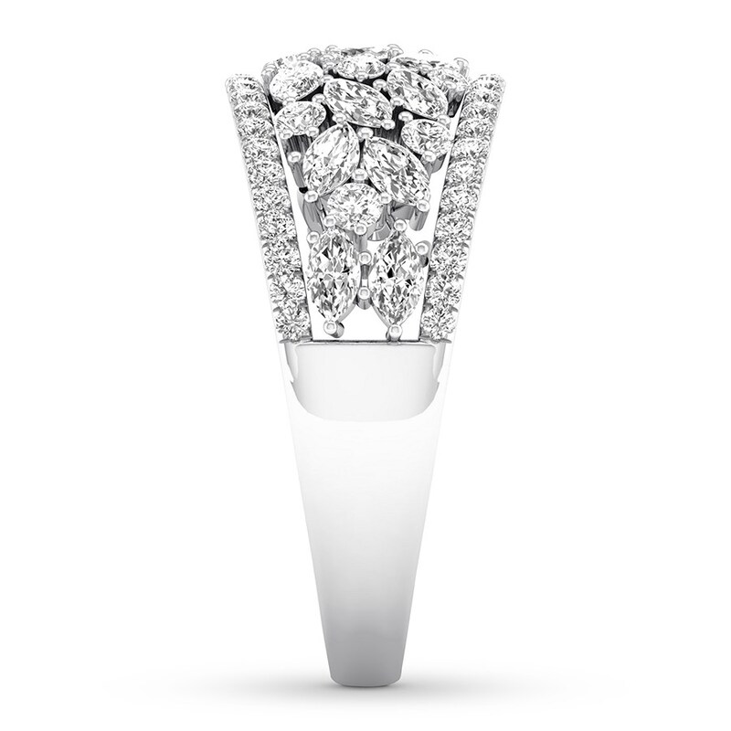 Diamond Anniversary Band 1-1/5 ct tw Round/Marquise 14K Gold