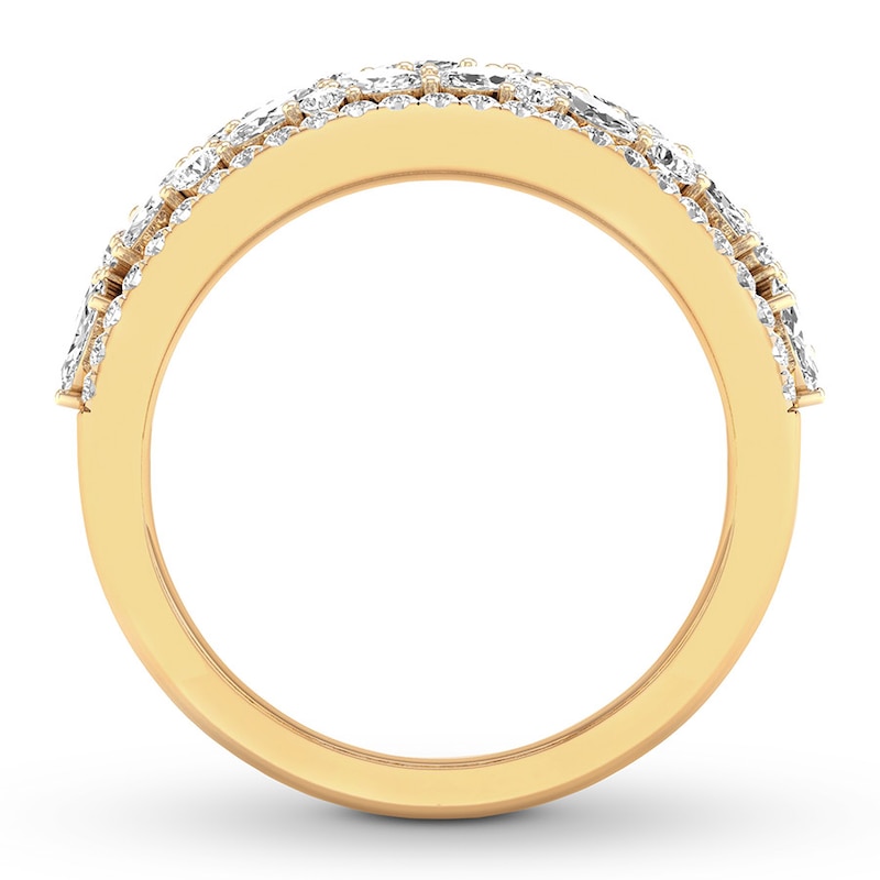 Diamond Anniversary Band 1-1/5 ct tw Round/Marquise 14K Gold