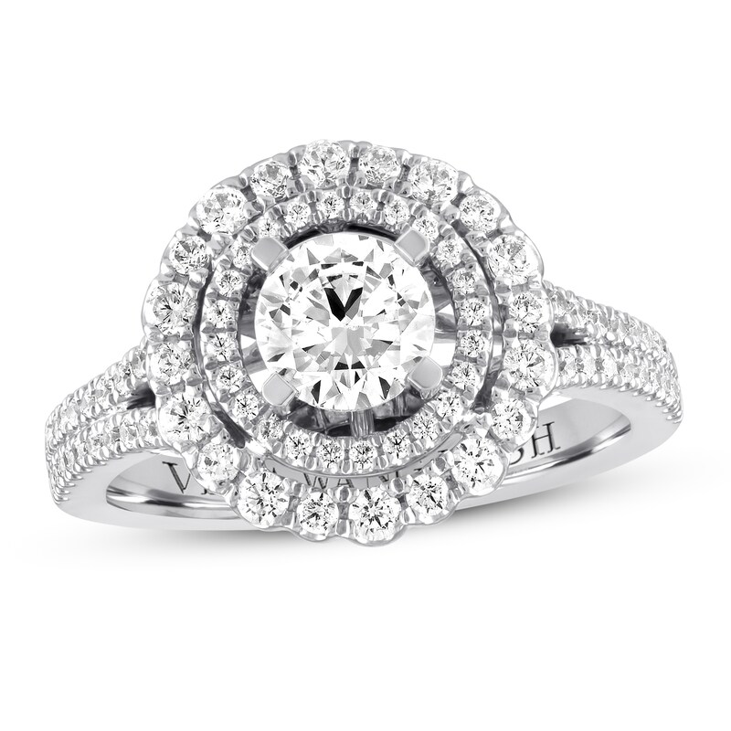 Vera Wang WISH Diamond Ring 1-3/8 carats tw 14K White Gold