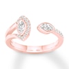 Thumbnail Image 0 of Diamond Deconstructed Ring 1/3 ct tw 10K Rose Gold