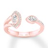 Thumbnail Image 0 of Diamond Deconstructed Ring 1/3 ct tw 10K Rose Gold