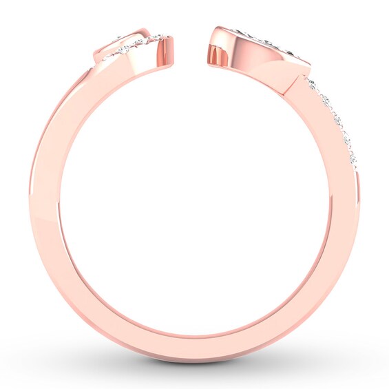 Diamond Deconstructed Ring 1/3 ct tw 10K Rose Gold | Jared