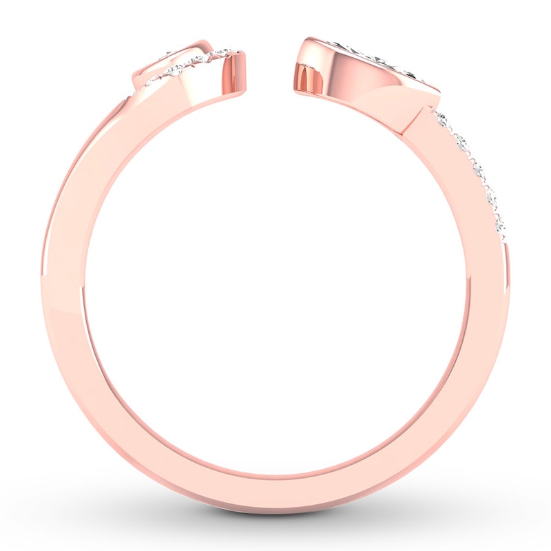 Diamond Deconstructed Ring 1/3 ct tw 10K Rose Gold