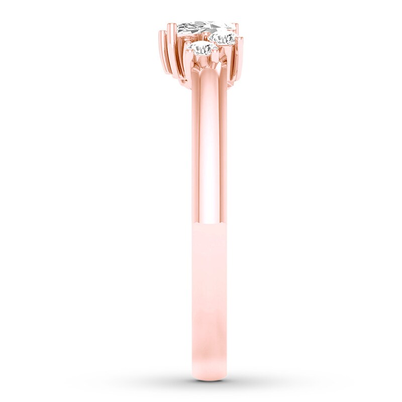 Main Image 2 of Marquise, Round & Baguette Diamond Ring 1/3 carat tw 10K Gold