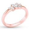 Thumbnail Image 4 of Marquise, Round & Baguette Diamond Ring 1/3 carat tw 10K Gold