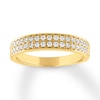 Diamond Anniversary Ring 1/3 carat tw Round 14K Yellow Gold