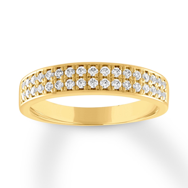Main Image 1 of Diamond Anniversary Ring 1/3 carat tw Round 14K Yellow Gold