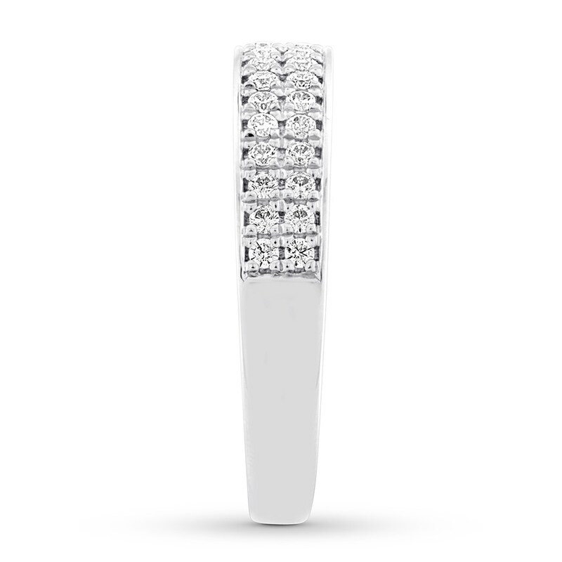 Diamond Anniversary Ring 1/3 carat tw Round 14K White Gold