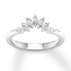 Diamond Contour Ring 1/3 carat tw Marquise 14K White Gold