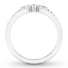 Thumbnail Image 2 of Diamond Contour Ring 1/3 ct tw Marquise/Round 14K White Gold