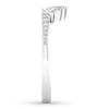 Thumbnail Image 3 of Diamond Contour Ring 1/3 ct tw Marquise/Round 14K White Gold