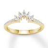 Thumbnail Image 1 of Diamond Contour Ring 1/3 ct tw Marquise/Round 14K Yellow Gold